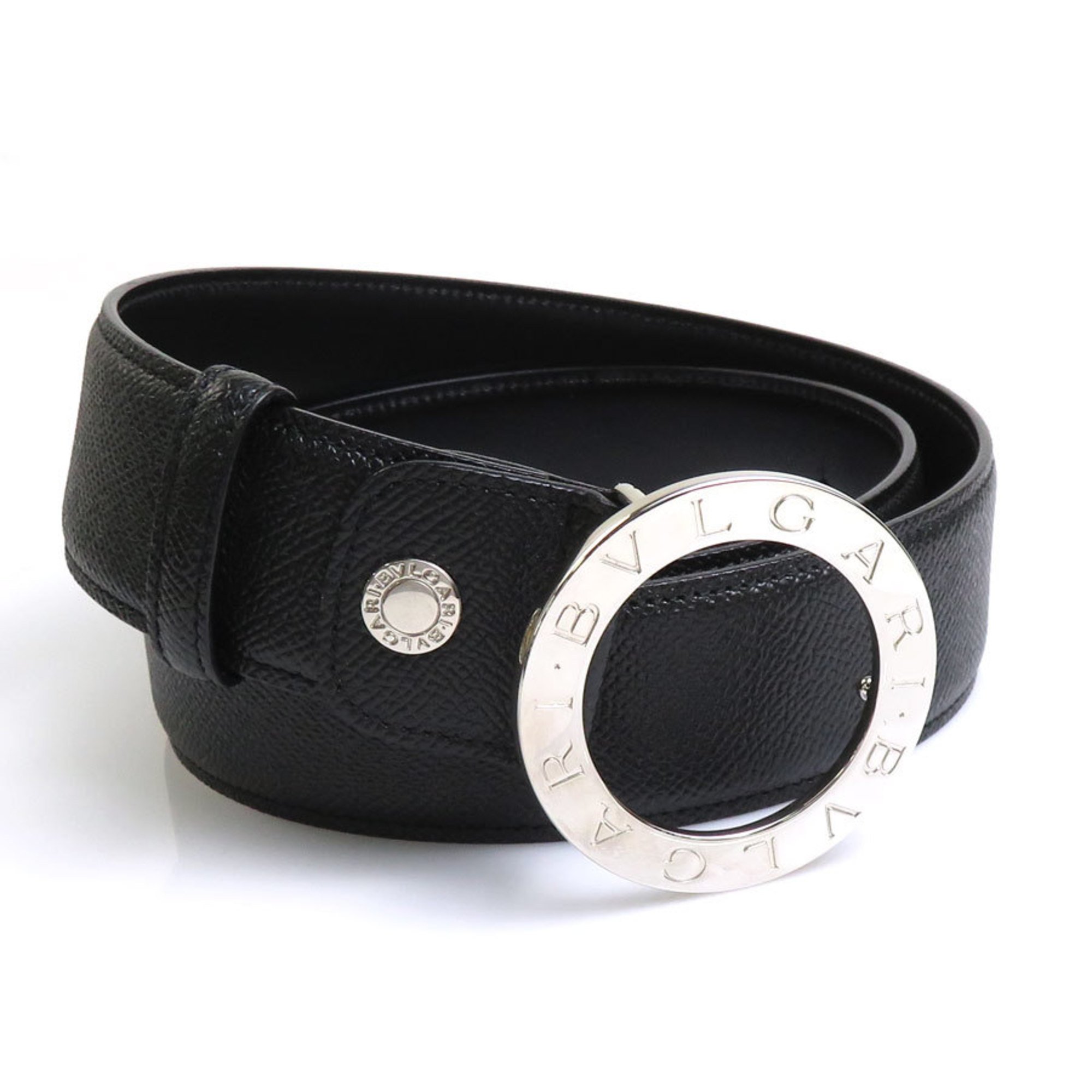 Bvlgari Belt Leather Black Men